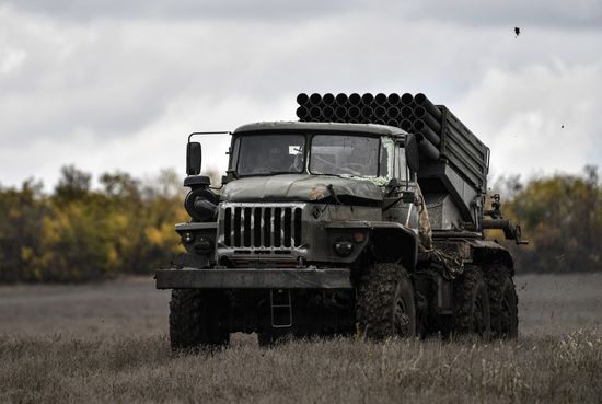Russia Ukraine Military Operation Multiple Rocket Launcher