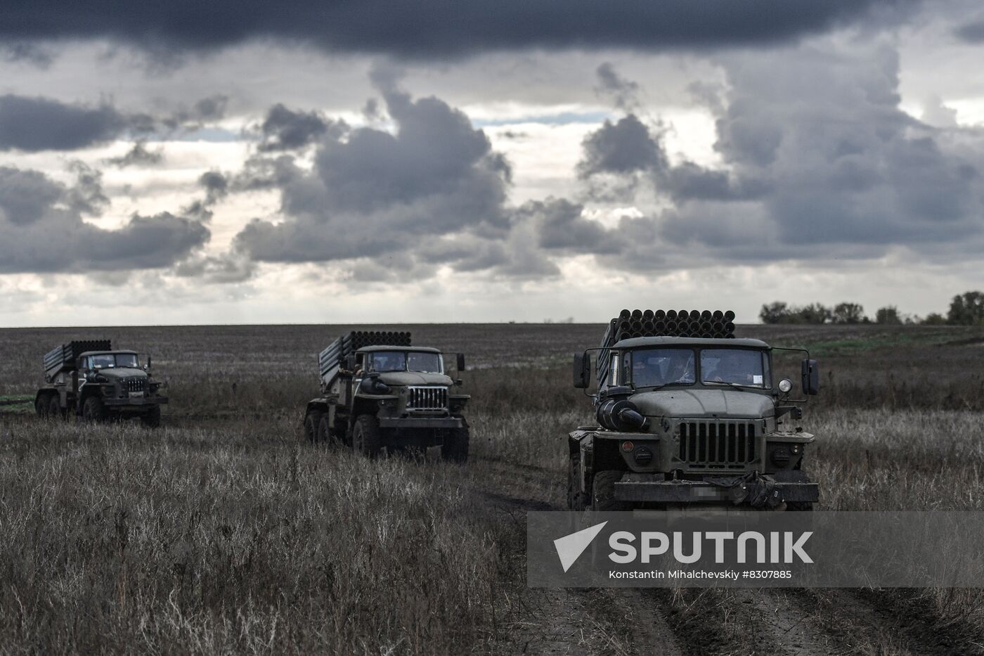 Russia Ukraine Military Operation Multiple Rocket Launcher