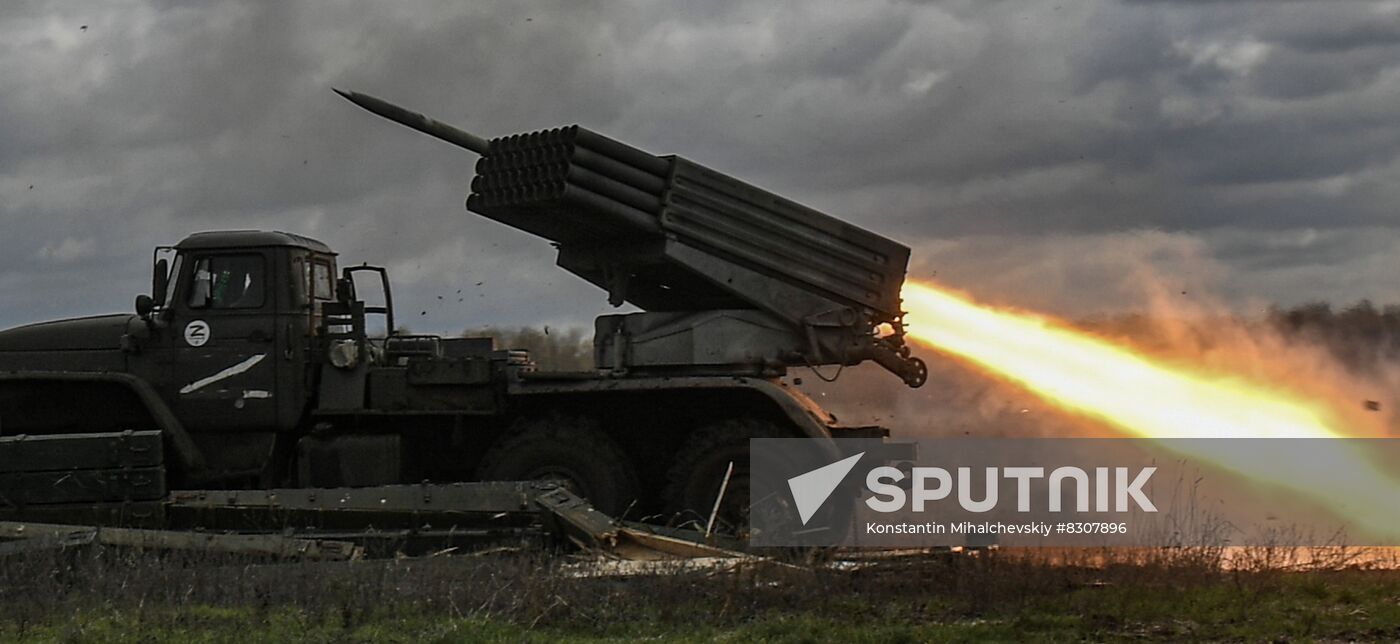 Russia Ukraine Military Operation Multiple Rocket Launcher