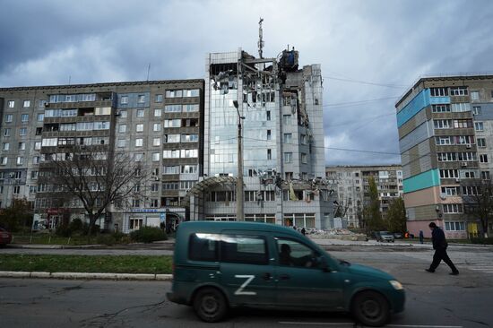 Russia Ukraine Military Operation LPR Shelling