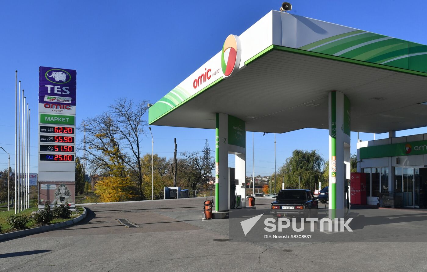 Russia Ukraine Military Operation Petrol Station