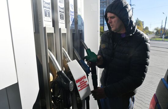 Russia Ukraine Military Operation Petrol Station