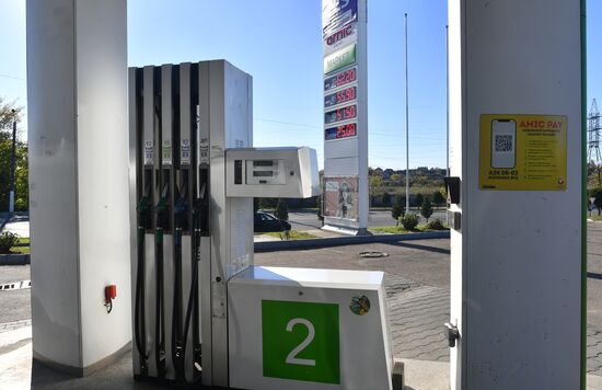 Russia Ukraine Military Operation Petrol Station