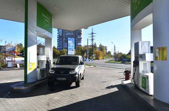 Russia Ukraine Military Operation Petrol Station