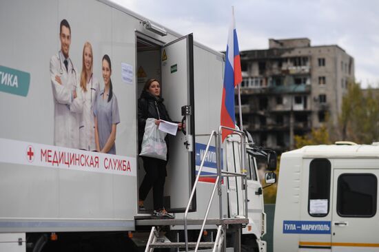 Russia Ukraine Military Operation Mobile Clinic