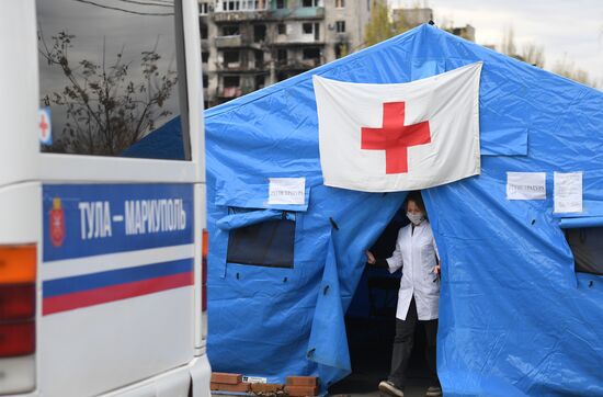 Russia Ukraine Military Operation Mobile Clinic