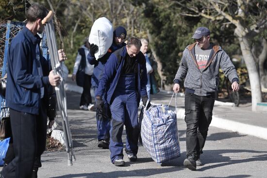 Russia Ukraine Military Operation Evacuation