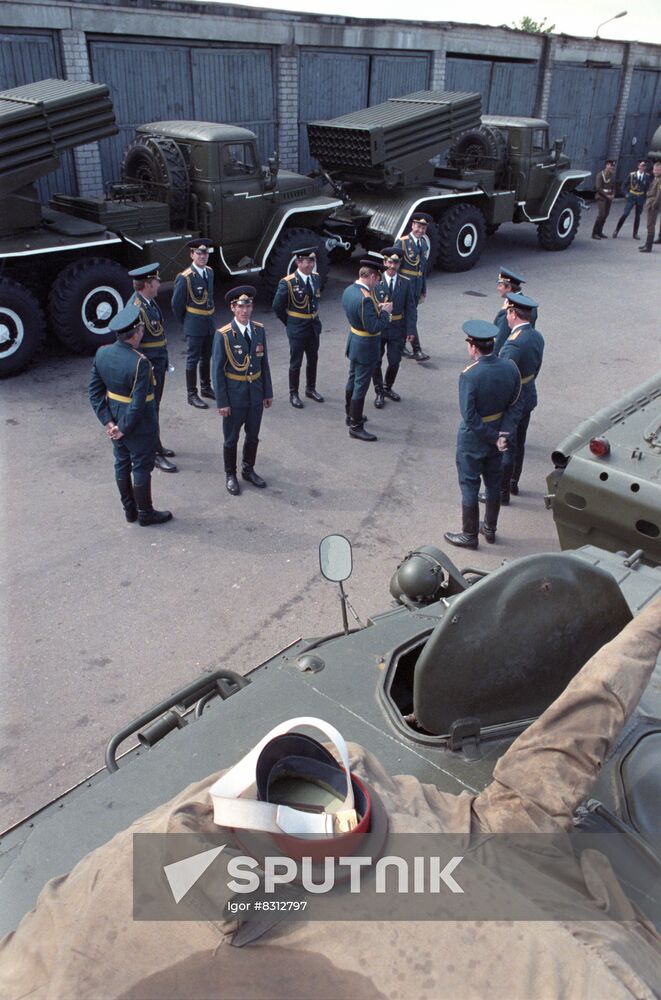 Preparations for Victory Day parade in Vilnius