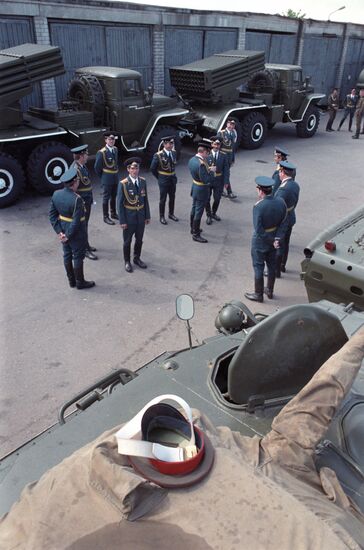 Preparations for Victory Day parade in Vilnius