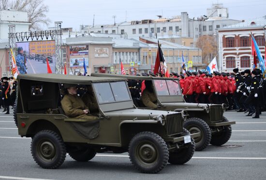 Russia WWII Historical Parade Anniversary