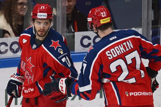 Russia Ice Hockey Kontinental League CSKA - Lokomotiv