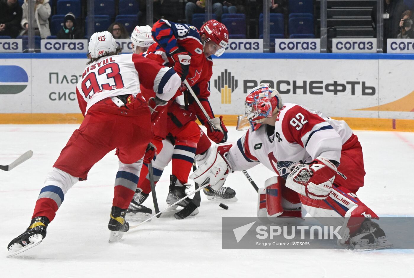 Russia Ice Hockey Kontinental League CSKA - Lokomotiv
