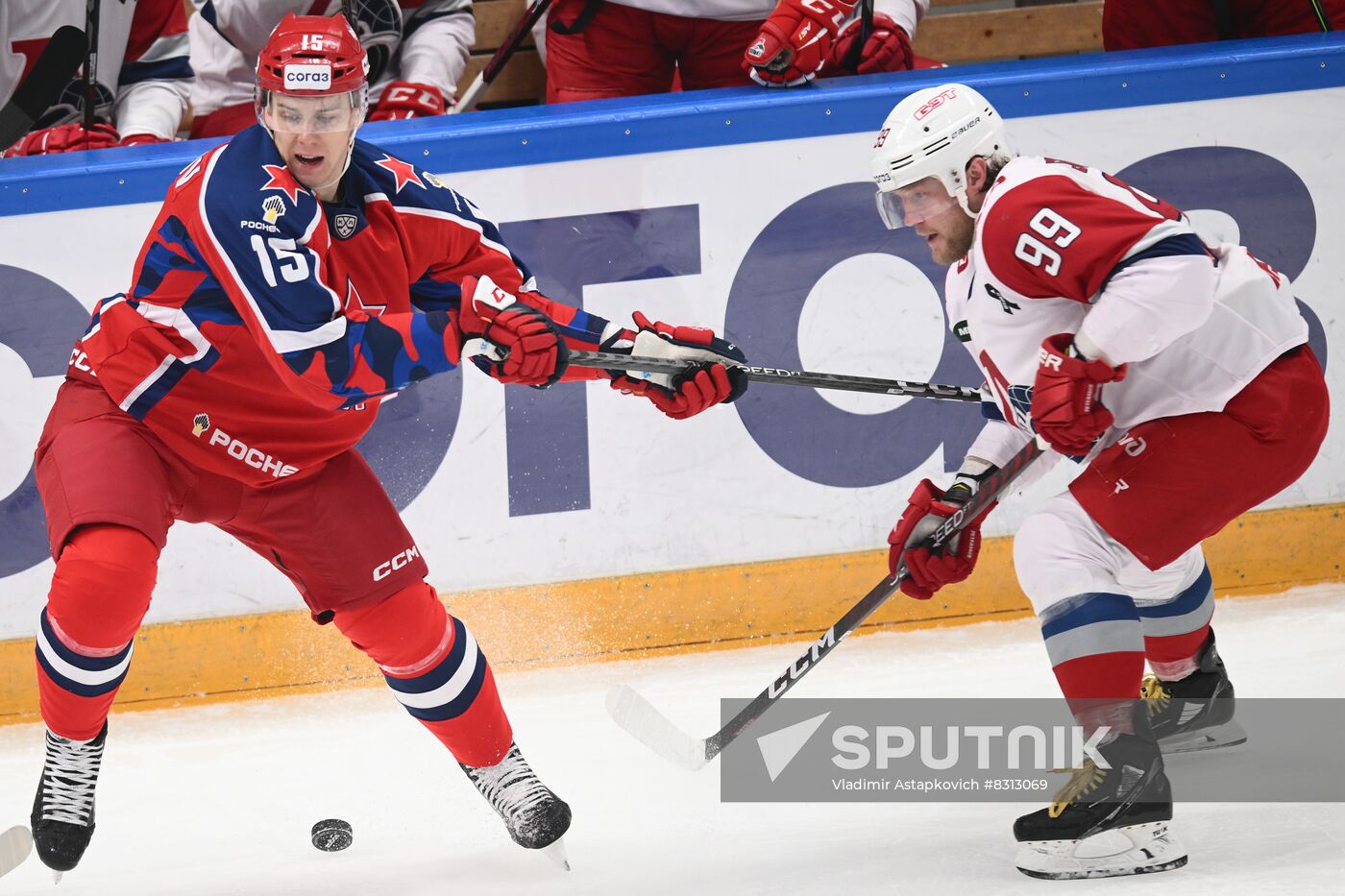 Russia Ice Hockey Kontinental League CSKA - Lokomotiv