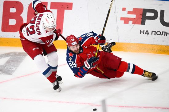 Russia Ice Hockey Kontinental League CSKA - Lokomotiv