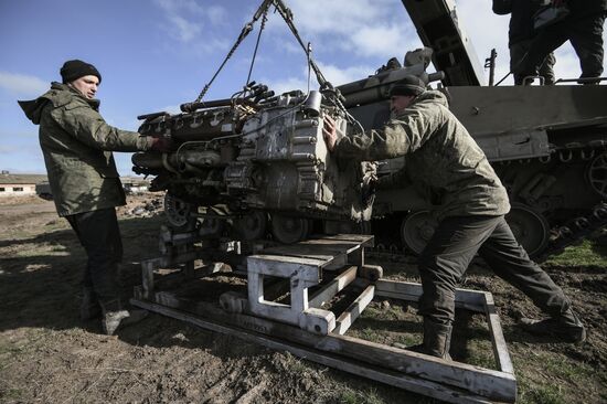 Russia Ukraine Military Operation Repair Unit