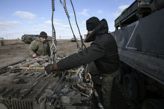 Russia Ukraine Military Operation Repair Unit