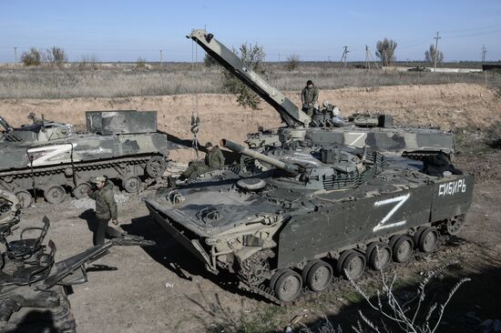 Russia Ukraine Military Operation Repair Unit
