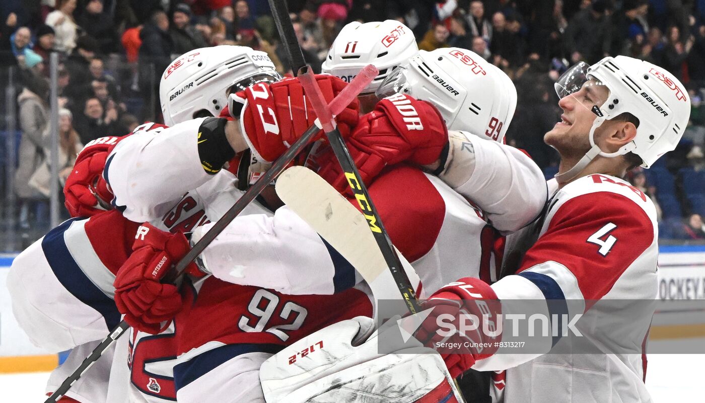 Russia Ice Hockey Kontinental League CSKA - Lokomotiv