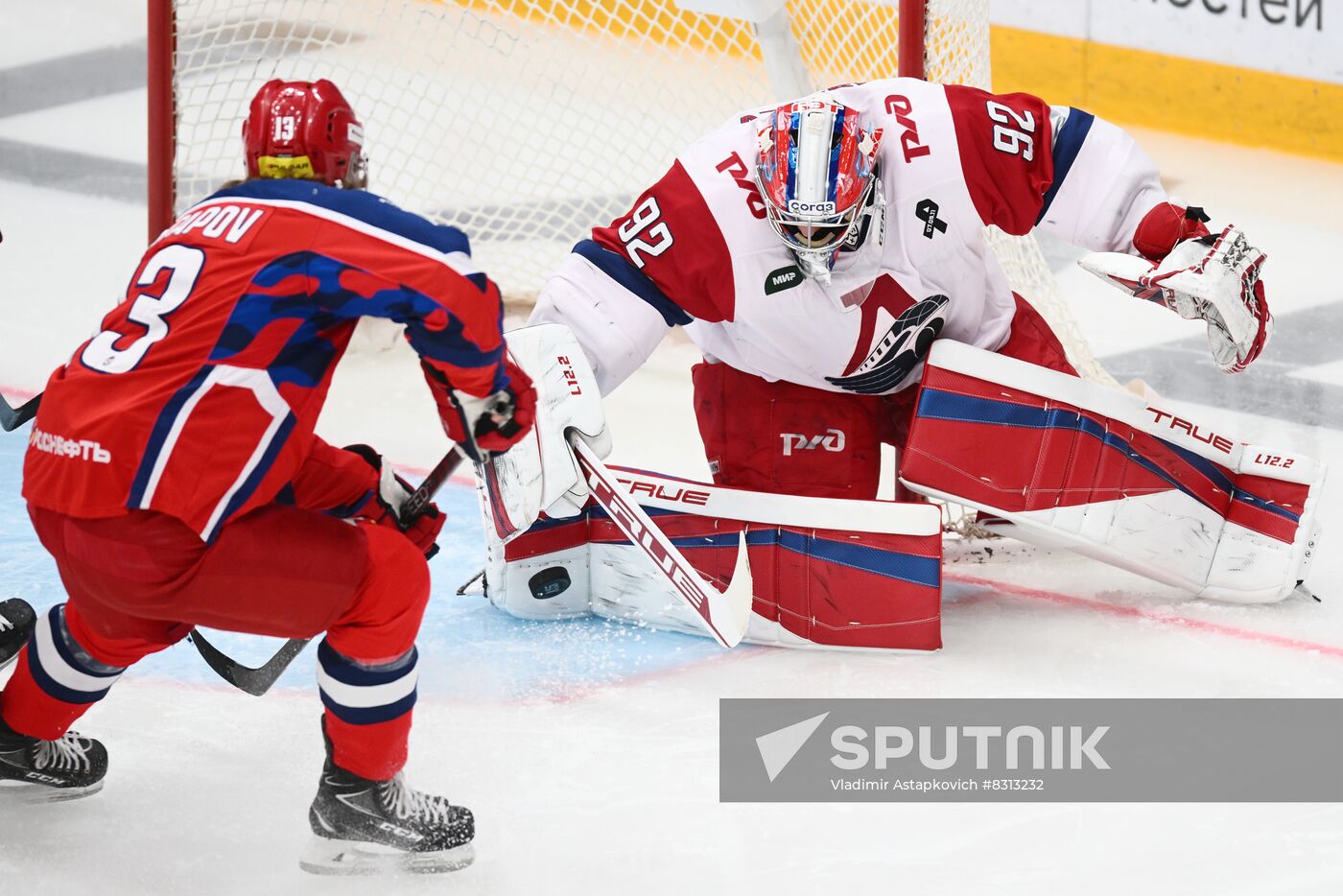 Russia Ice Hockey Kontinental League CSKA - Lokomotiv