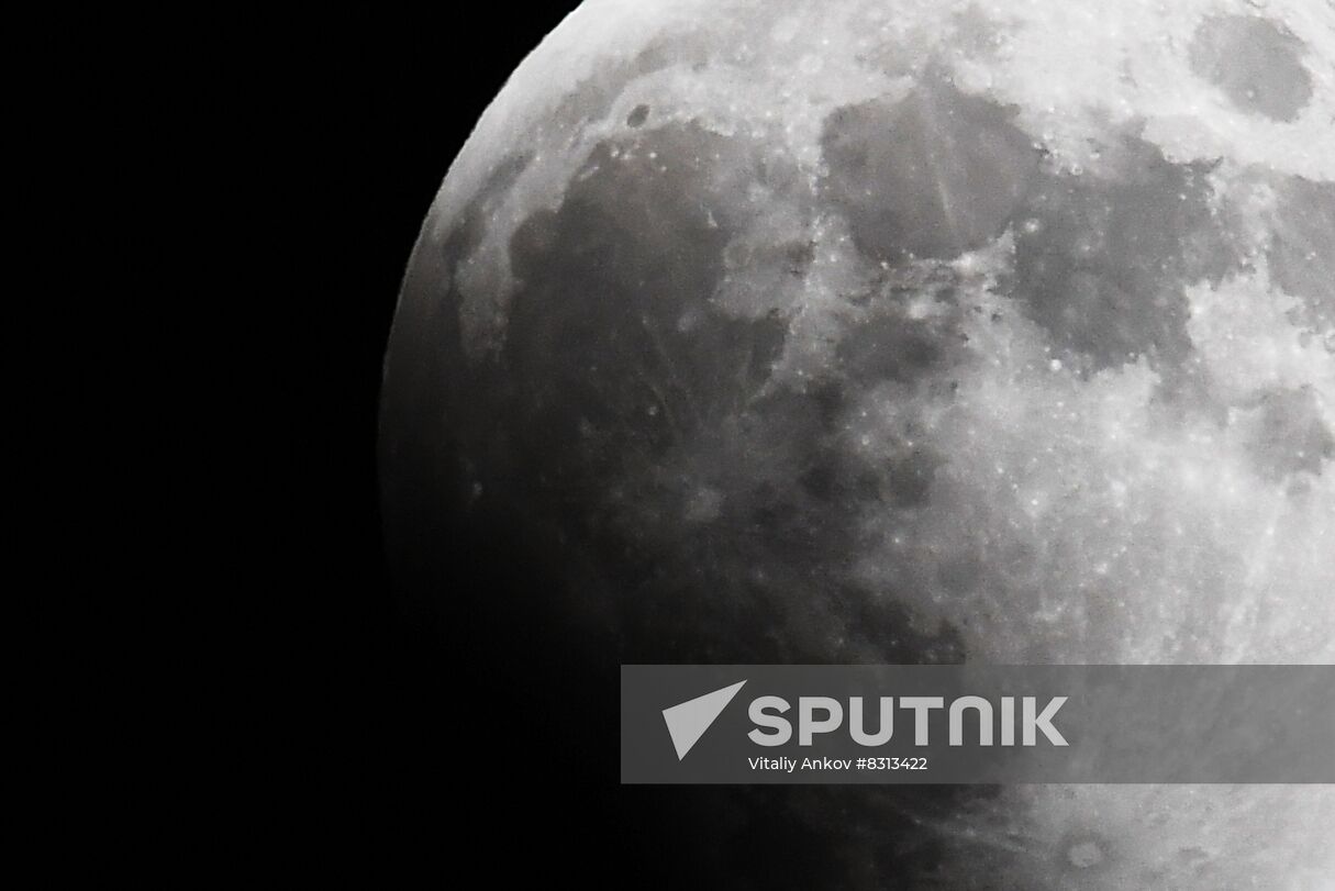 Russia Total Lunar Eclipse