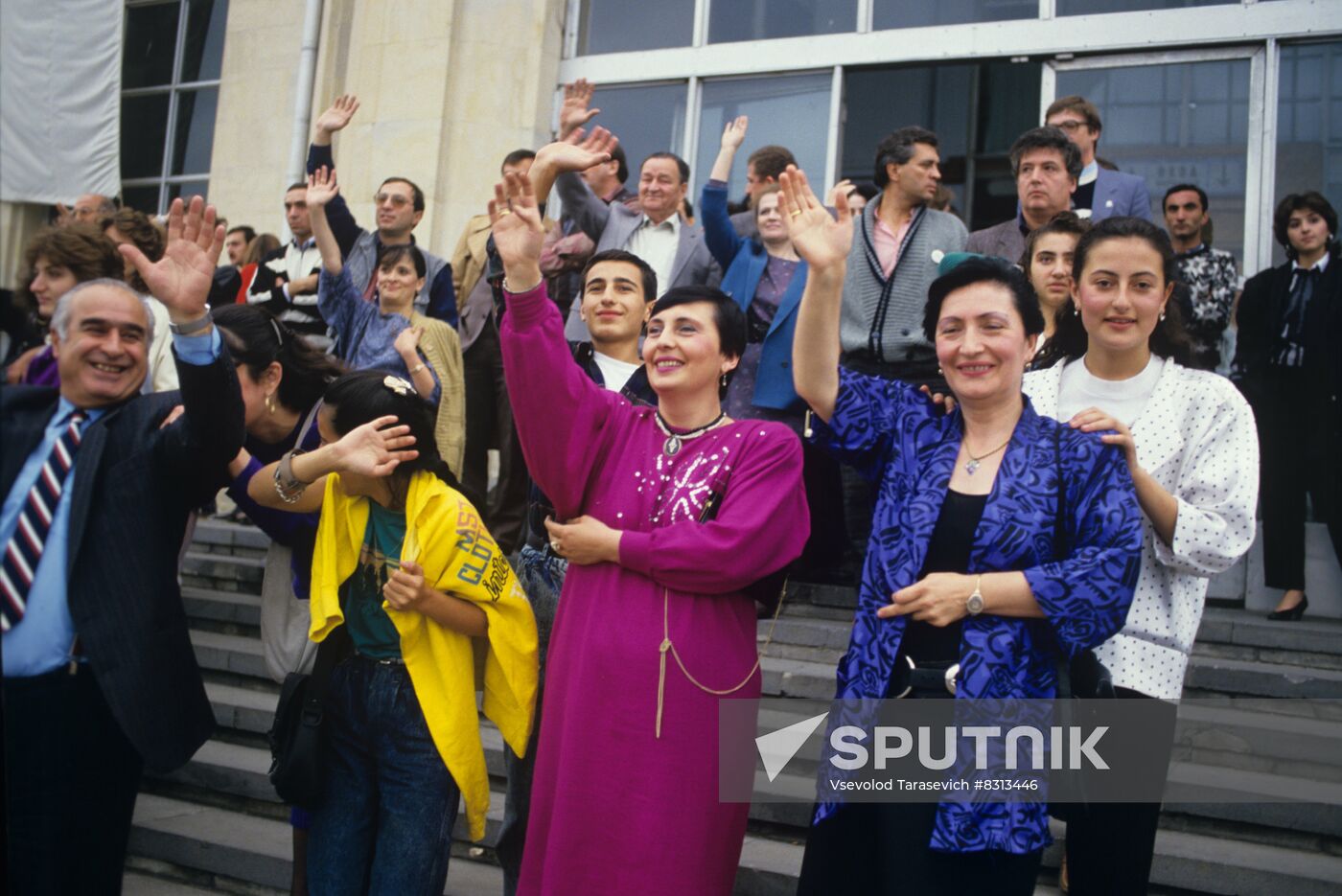 Meeting of members of Soviet and American public in Tbilisi