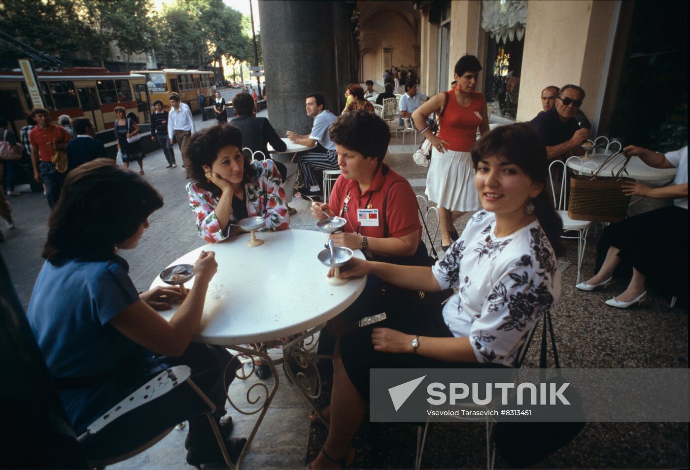 Meeting of members of Soviet and American public in Tbilisi