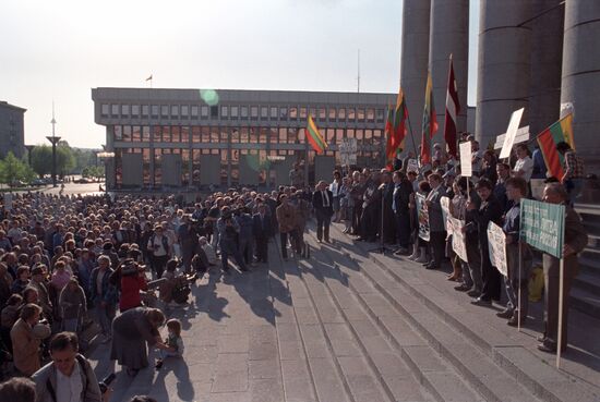 Freedom League of Lithuania rally in Vilnius