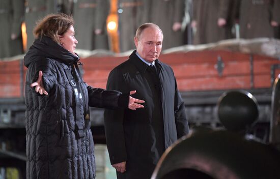 Russia Putin WWII Moscow Battle Exhibition