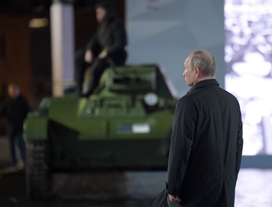 Russia Putin WWII Moscow Battle Exhibition