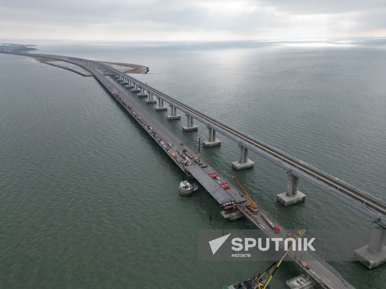 Russia Crimean Bridge Accident Restoration