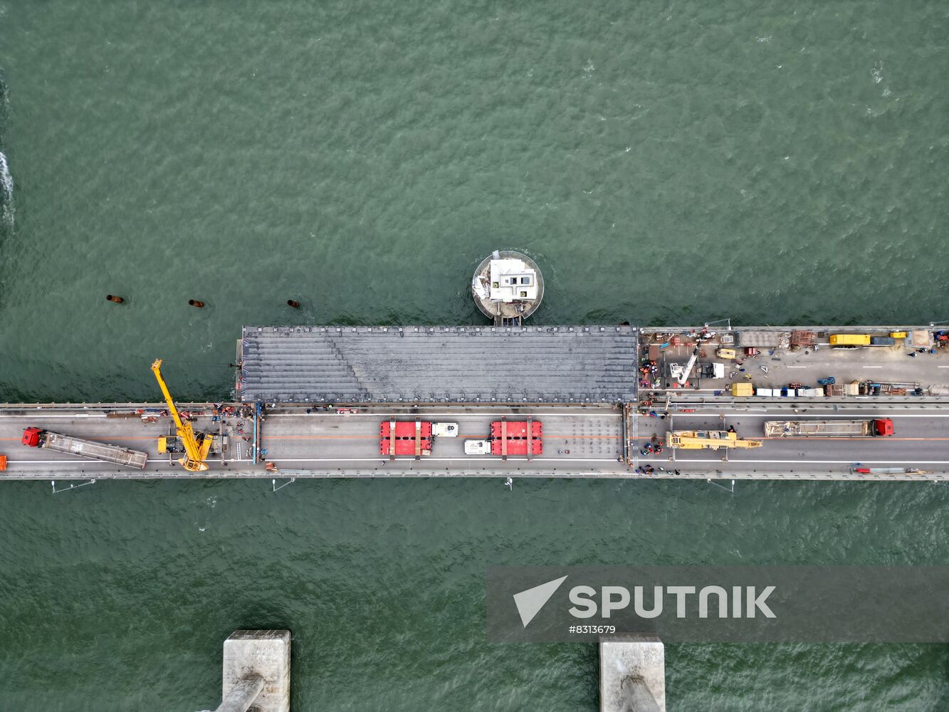 Russia Crimean Bridge Accident Restoration