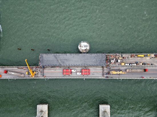 Russia Crimean Bridge Accident Restoration