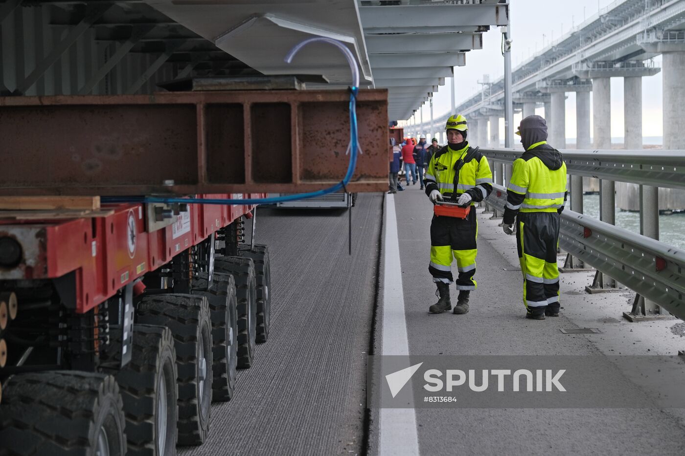 Russia Crimean Bridge Accident Restoration