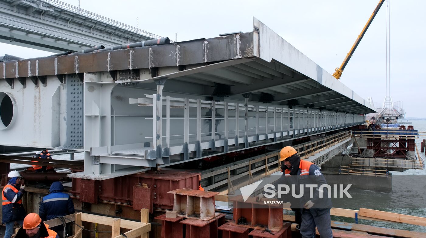 Russia Crimean Bridge Accident Restoration