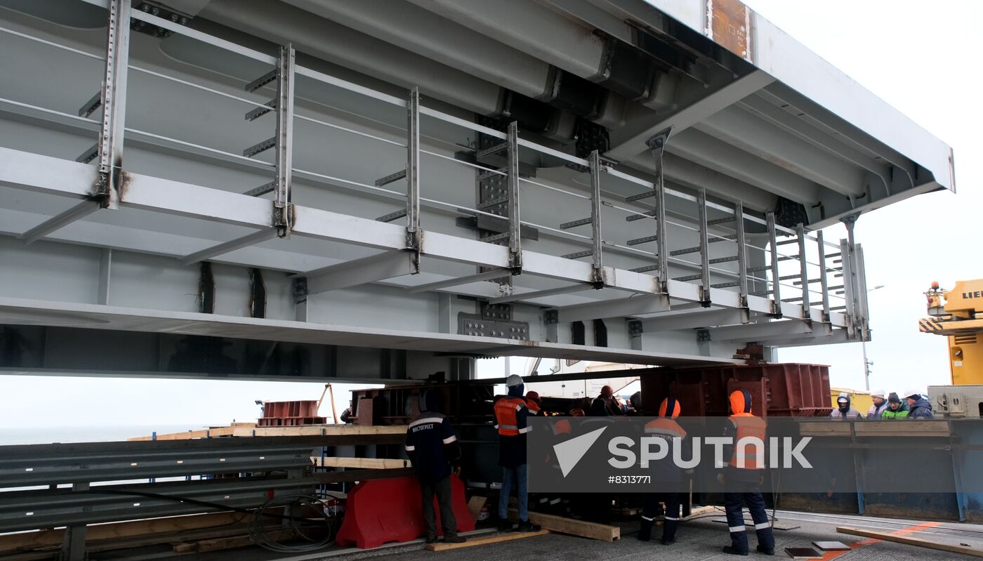 Russia Crimean Bridge Accident Restoration