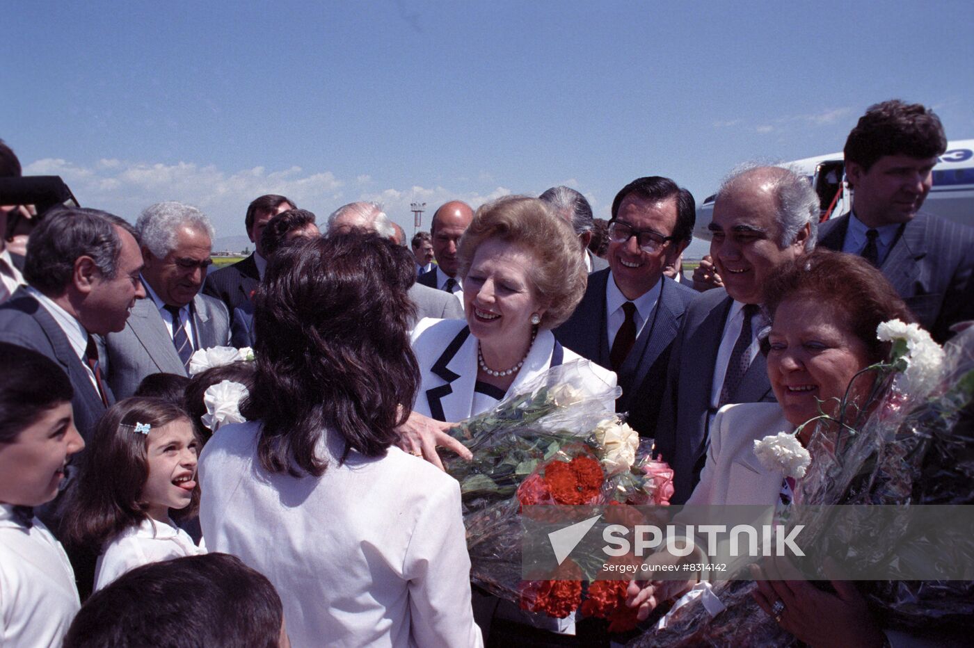 UK Prime Minister Margaret Thatcher visits Soviet Union
