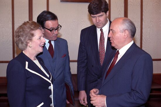 UK Prime Minister Margaret Thatcher visits Soviet Union