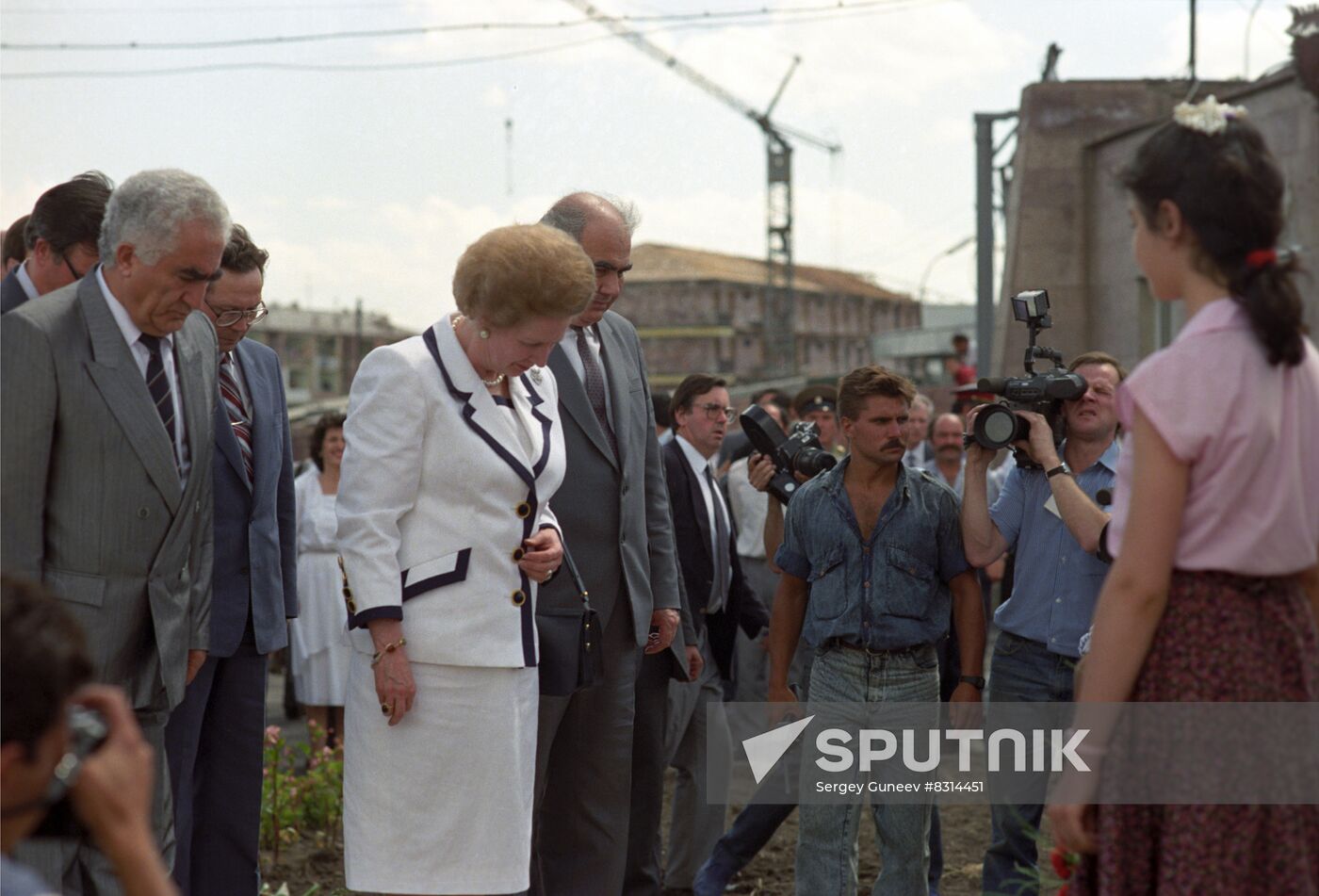 British Prime Minister Margaret Thatcher visits USSR