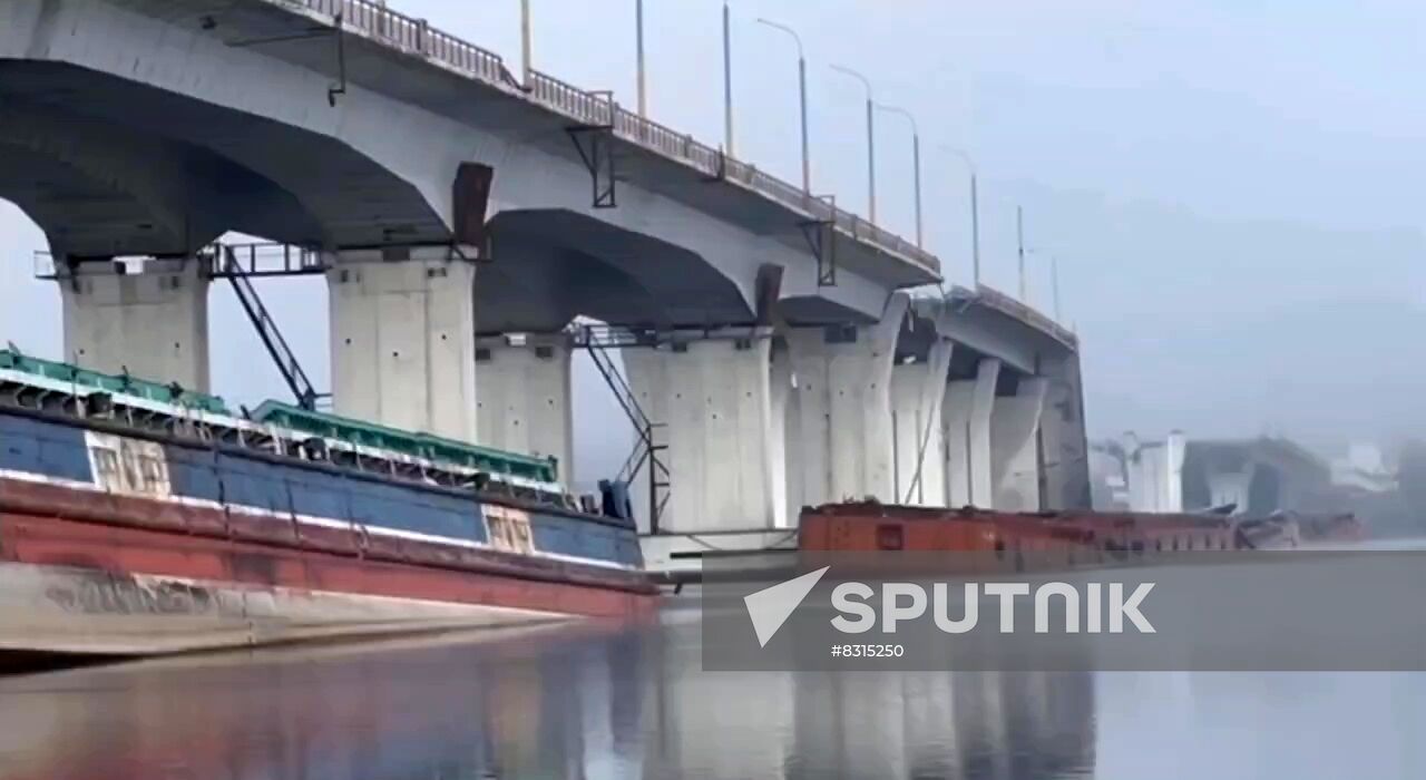 Russia Ukraine Military Operation Collapsed Bridge