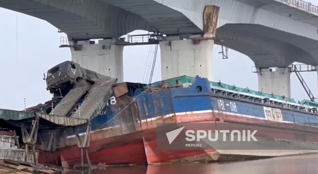 Russia Ukraine Military Operation Collapsed Bridge