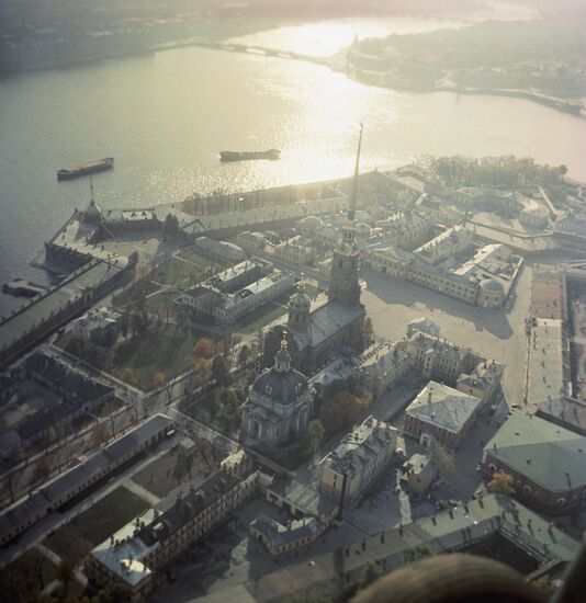 Aerial view of Saint Peter and Paul's Fortress