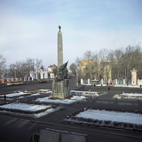 Monument to Civil War heroes in Khabarovsk