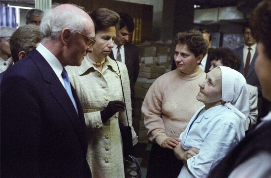 Princess Anne visits USSR