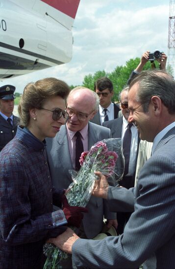 Princess Anne visits USSR