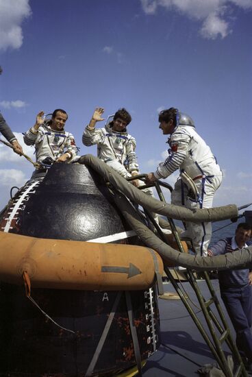 Backup crew of Soyuz T-6 spacecraft