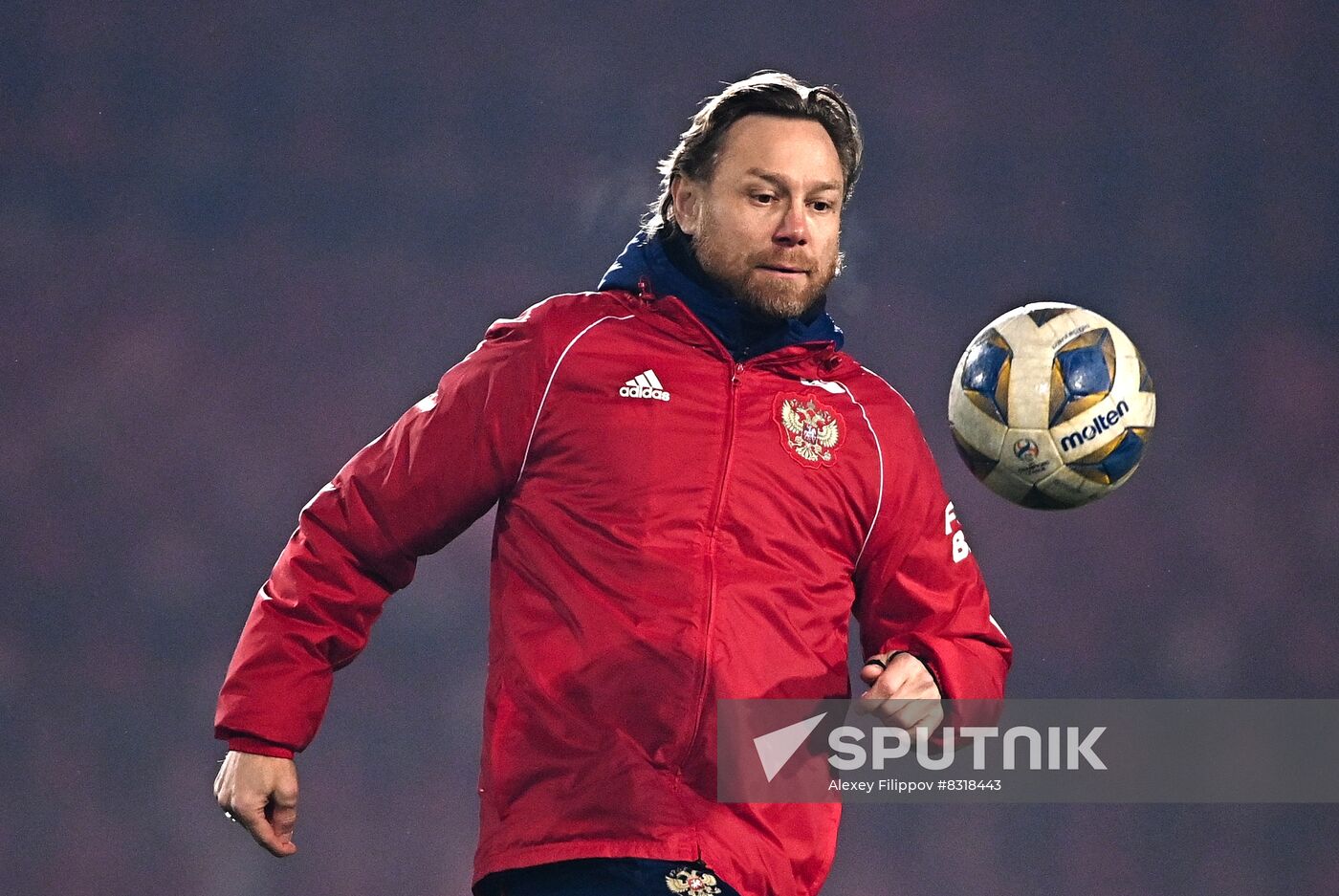 Tadjikistan Russia Soccer Team Training
