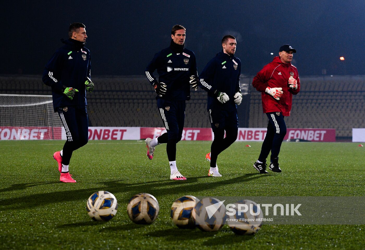 Tadjikistan Russia Soccer Team Training