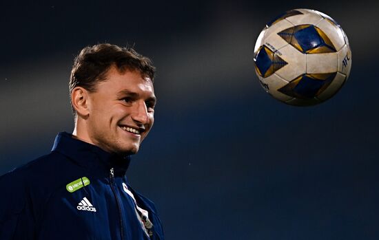 Tadjikistan Russia Soccer Team Training