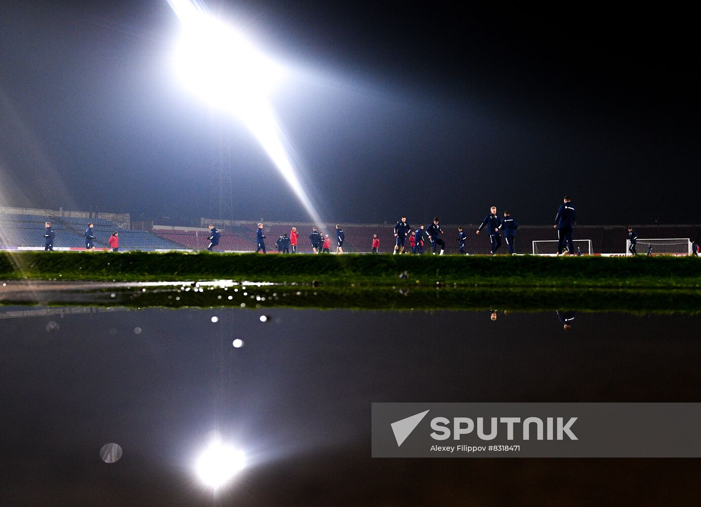 Tadjikistan Russia Soccer Team Training