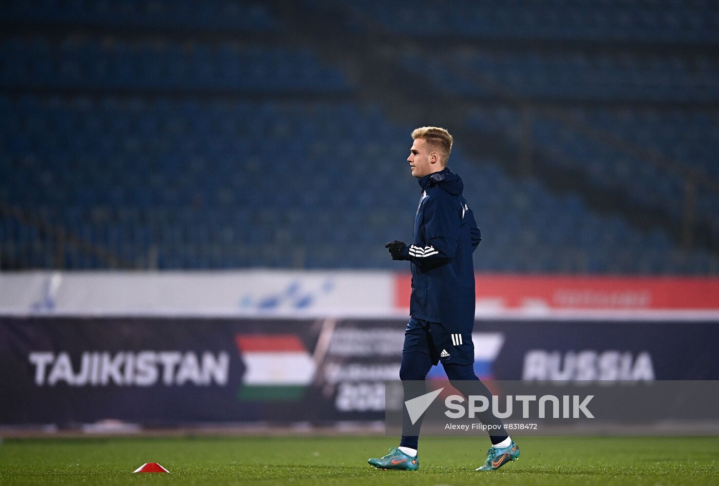 Tadjikistan Russia Soccer Team Training